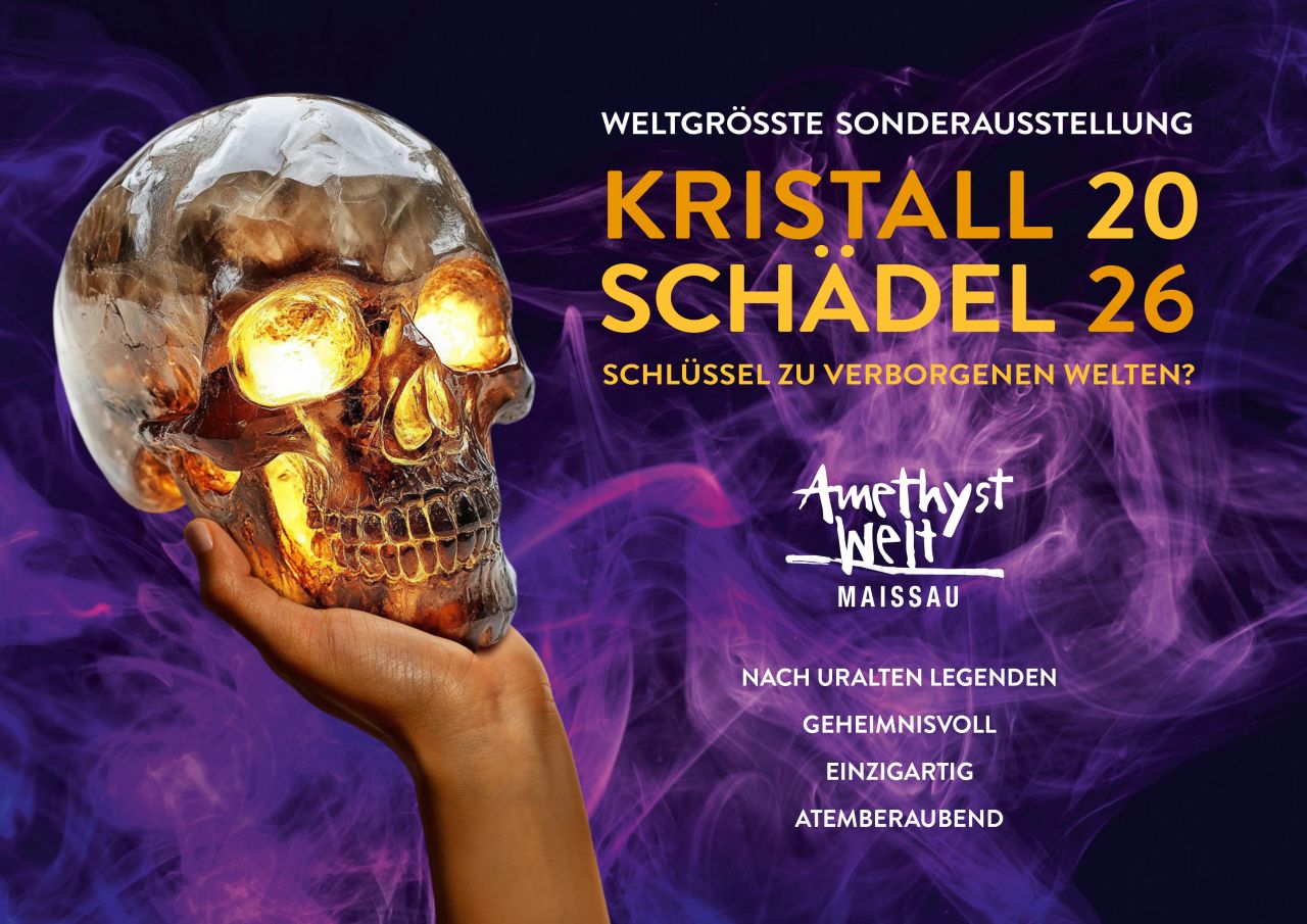 Kristallschädel Poster (© Amethyst Welt Maissau)
